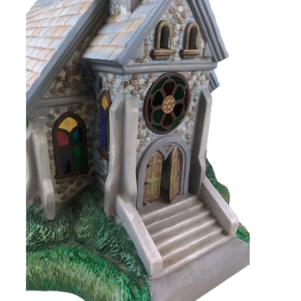 Partylite Olde World Village #2 Church P7321 Christmas Tealight Candle Holder - Picture 2 of 14
